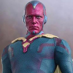 Espectacular figura Edición Limitada de Visión basada en la película “Los Vengadores: La era de Ultrón" interpretado por Paul Bettany, figura creada por la firma Hot Toys basándose en los bocetos originales de Marvel para la película.