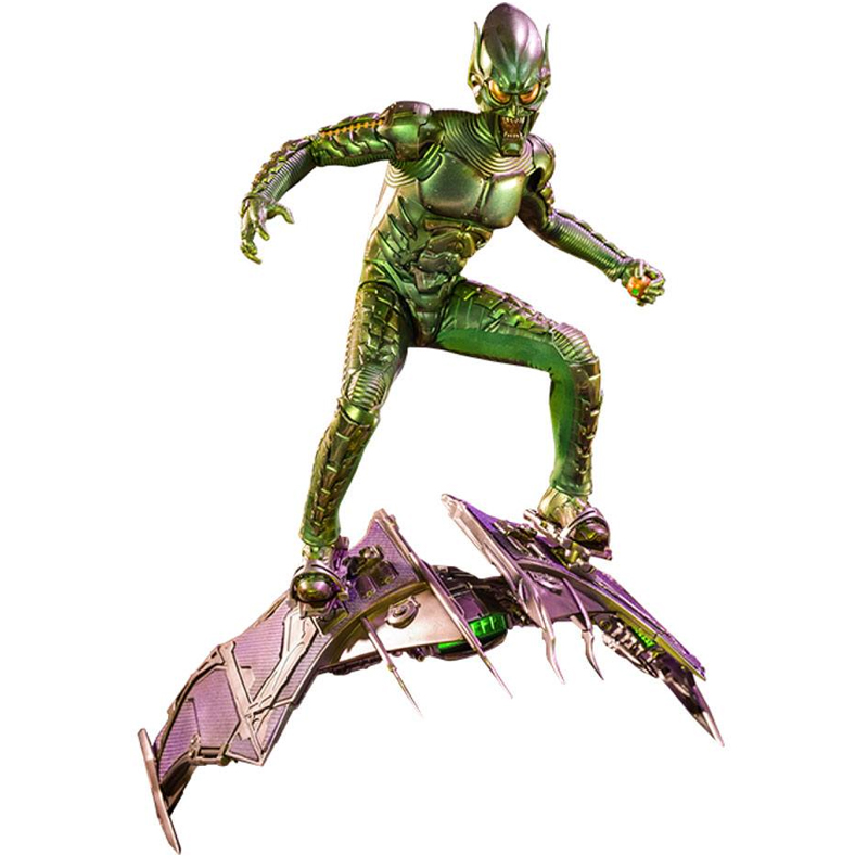 Figura oficial Green Goblins Deluxe Movie Masterpiece basado en la película ¡Spider-Man: No Way Home de Marvel Studios! Especialmente diseñada en base a la aparición de Green Goblin en la película