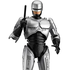 Figura Robocop basada en el popular personaje del policía cyborg. Esta figura tiene una altura aproximada de 17 cm., y está totalmente articulada, se ha utilizado aleación de zinc en el pecho y en las piernas,