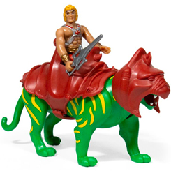 Pack de 2 figuras oficiales ReAction He-Man & Battlecat, estas divertidas figuras están realizadas en pvc y tienen una altura aproximada de 10 cm. Estas figuras con un toque retro harán las delicias de los fans de Masters del Univers