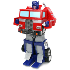 Robot transformable con radiocontrol Optimus Prime (G1 Version). Viven entre los humanos, se esconden a la vista y nos vigilan: ¡Son los Transformers!