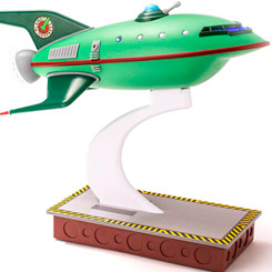 Réplica oficial del Planet Express Ship Master Series basada en la serie de animación Futurama. Esta preciosa nave tiene la posibilidad de iluminar la cabina, los ojos de buey y el escape.