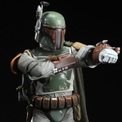 Figura de Boba Fett de la serie ArtFX+, original de “Star Wars” creada por Kotobukiya realizada en vinilo.