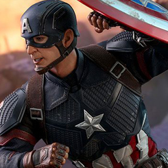 Detallada figura Edición Limitada del Capitán América basado en la película “Avengers Endgamer” interpretado por Chris Evans, figura creada por la firma Hot Toys basándose en los bocetos originales de Marvel para la película, 