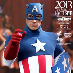 Figura Edición Limitada del Capitán América Star Spangled Man  basado en la película “Captain America The First Avenger” interpretado por Chris Evans.