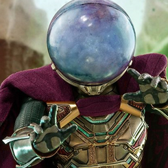 Increíble Figura Edición Limitada de Mysterio basada en la película “Spider-Man Far for Home” interpretado por Jake Gyllenhaal, figura creada por la firma Hot Toys basándose en los bocetos originales de Marvel