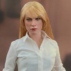 Figura Movie Masterpiece Edición Limitada de Pepper Potts basadas en la película Iron Man 3, la figura han sido creadas por la firma Hot Toys basándose en los bocetos originales de Marvel para la película.