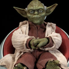 Majestuosa figura del Maestro Yoda de la línea Order of the Jedi realizada por la firma Sideshow, la figura está basada en el Maestro de Jedi de la saga de Star Wars.