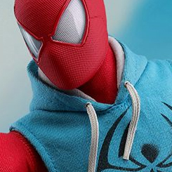 Increíble Figura Edición Limitada de Spider-Man Scarlet Spider Suit (El hombre araña) basada en el videojuego "Marvel's Spider-Man, figura creada por la firma Hot Toys