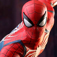 Increíble Figura Edición Limitada de Spider-man (El hombre araña) basada en el videojuego "Marvel's Spider-Man" interpretado por Tom Holland, figura creada por la firma Hot Toys