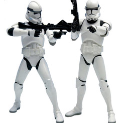 Pack de 2 figuras Clonetrooper de la serie ArtFX, original de Star Wars creada por Kotobukiya realizada en vinilo.