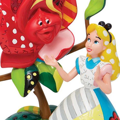 Divertida figura de Alicia de Walt Disney realizada por el pintor y escultor Romero Britto, titulada Alice in Wonderland. Esta preciosa figura con unas medidas aproximadas de 18 x 8 x 13 cm