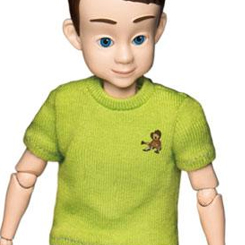 Figura oficial de Andy Davis basado en la saga de Toy Story. El marco corporal DAH 'Child's' de nuevo desarrollo, la figura altamente articulable a escala 1/9 tiene más de 20 articulaciones 