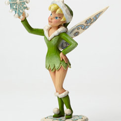 Preciosa figura de Campanilla con un copo de Navidad con una altura aproximada de 20 cm., disfruta del hada más famosa de la factoría Disney. 