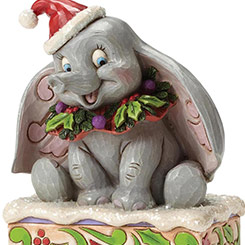 Figura de 75th Aniversario de Dumbo de Walt Disney titulada Sweet Snow Fall, el artista Jim Shore ha elaborado esta figura de Navidad con unos 12 cm., de altura.