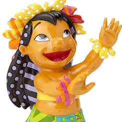 Preciosa figura  de Lilo de Walt Disney realizada por el pintor y escultor Romero Britto, titulada Lilo . Esta preciosa figura con unas dimensiones aproximadas de 21 x 9 x 13 cm, 