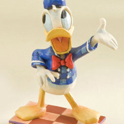 Graciosa figura del Pato Donald de Walt Disney con el arte Heartwood Creek realizado por Jim Shore.