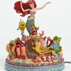 Figura Musical conmemorativa del 25 aniversario del clásico de Walt Disney “La Sirenita” de 1989, con unas dimensiones aproximadas de 20,5 x 18 x 18 cm., 