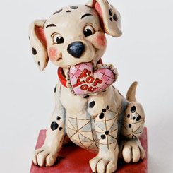 Figura del cachorro Lucky del clásico Disney “Los 101 Dálmatas” elaborada por el artista Jim Shore.