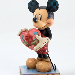 Tierna figura de Mickey Mouse (Mickey Mouse Love). Con esta figura de cerca de 12,5 cm., de altura.