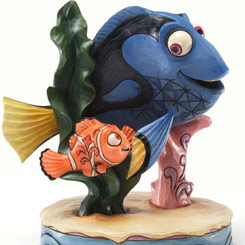 Figura de Nemo y Dory  del Clásico de Disney Buscando a Nemo, realizada por Jim Shore para Disney.