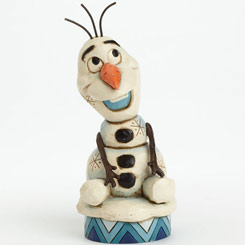 Divertida figura del muñeco de nieve Olaf basada en el clásico de 'Frozen: El reino de hielo' de Walt Disney. Con esta figura de cerca de 13 cm., 