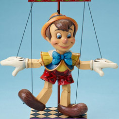 Marioneta de Pinocchio realizado por Disney y el artísta Jim Shore con una altura aproximada de 34 cm. 