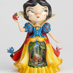 Preciosa figura de Blancanieves basada en el clásico Blancanieves y los siete enanitos de (1937). En esta impresionante figura se ha puesto un cuidado especial en la recreación de los detalles de Blancanieves bajo el diseño de Miss Mindy.