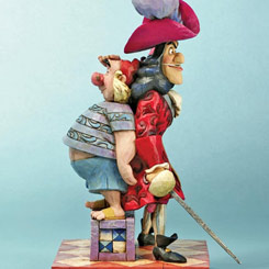 Entrañable figura del Capitán Garfio (Captain Hood) y el señor Smee, basada en el clásico de 1953 de Walt Disney.