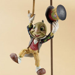 Figura del entrañable personaje de Pepito Grillo (Jiminy Cricket), de la película realizada por Walt Disney en 1940 Pinocchio.