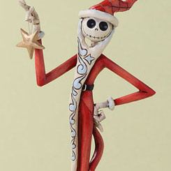 Figura de Jack skellington como Santa Jack basada en la película de Pesadilla Antes de Navidad.