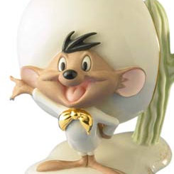 Figura realizada en porcelana de Speedy Gonzales. Incluye certificado. Terminada en oro de 24k. 