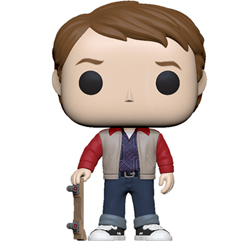 Figura de Marty de 1955 realizada en vinilo perteneciente a la línea Pop! de Funko. La figura tiene una altura aproximada de 10 cm., y está basada en la película de Regreso al Futuro. 