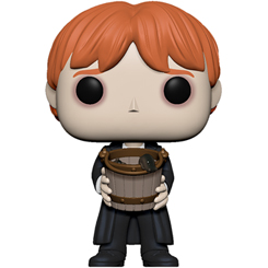 Figura de Ron Puking Slugs con la capa de invisibilidad realizada en vinilo perteneciente a la línea Pop! de Funko. La figura tiene una altura aproximada de 9 cm., y está basada en la saga de películas de Harry Potter.