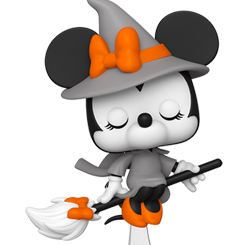 Figura para celebrar Halloween de Minnie Mouse como Bruja realizada en vinilo perteneciente a la línea Pop! de Funko. La figura tiene una altura aproximada de 9 cm., y está basada en el famoso ratón de Walt Disney Mickey Mouse. 