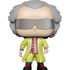 Figura de Doc de 2015 realizada en vinilo perteneciente a la línea Pop! de Funko. La figura tiene una altura aproximada de 10 cm., y está basada en la película de Regreso al Futuro. 