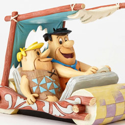 Preciosa figura de Pedro Picapiedra y Pablo Mármol basada en la serie de animación de la productora Hanna-Barbera Productions.