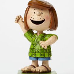 Figura de Peppermint Patty basada en los comics de Penauts de Charles M. Schulz, el artista Jim Shore ha elaborado esta figura con unos 12 cm., de altura.