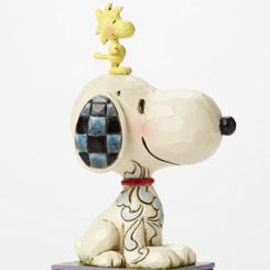 Figura de Snoopy y Woodstock basada en los comics de Penauts de Charles M. Schulz, el artista Jim Shore ha elaborado esta figura con unos 12,50 cm., de altura.