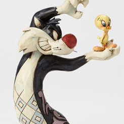 Figura del Silvestre y Piolín  basada en la serie de animación Looney Tunes de Warner Bros.