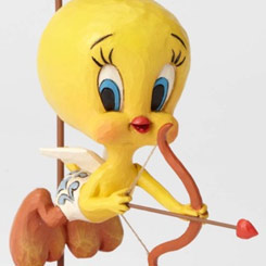 Figura de Piolín como cupido basada en la serie de animación Looney Tunes de Warner Bros. el artista Jim Shore ha elaborado esta figura con unos 13,50 cm., de altura