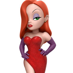 Figura de Jessica Rabbit realizada en vinilo perteneciente a la línea Rock Candy de Funko. La figura tiene una altura aproximada de 13 cm., y está basada en la popular película ¿Quién engañó a Roger Rabbit?.