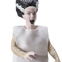 Figura articulada de la novia de Frankenstein basado en los famosos Monstruos de Universal. Puedes mover sus brazos y piernas. Mide aproximadamente 19 cm. El regalo perfecto para fans de las pelis de miedo 