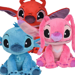 Pack de 3 peluches oficiales de Stitch, Angel y Leroy basados en el clásico de Disney Lilo & Stitch. Ahora puedes disfrutar con estos divertidos peluches oficiales de Stitch y amigos