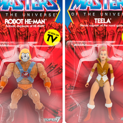 ¡¡Por el poder de Grayskull!! Disfruta de este espectacular pack formado por Robot He-Man y Teela basados en Masters of the Universe, también conocido por sus siglas MOTU, 
