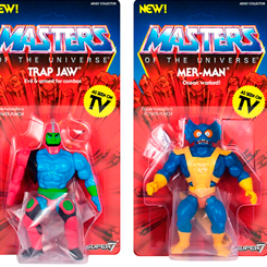 ¡¡Por el poder de Grayskull!! Disfruta de este espectacular pack formado por Trap Jaw y Mer-man basados en Masters of the Universe, también conocido por sus siglas MOTU