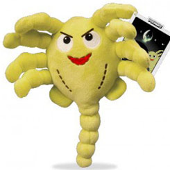 Divertido peluche de Phunny Facehugger basado en la saga de Alien. Este simpático peluche tiene una altura aproximada de 20 cm., y está realizado en 100% poliéster.