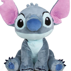 Peluche oficial de Stitch basado en el clásico de Disney Lilo & Stitch. Ahora puedes disfrutar con este divertido peluche oficial de Stitch con una longitud aproximada de 30 cm realizado en 100 % poliéster. 