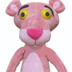 Peluche de la Pantera Rosa basado en el personaje de la famosa serie de televisión animada transmitida por American Broadcasting Company y National Broadcasting Company