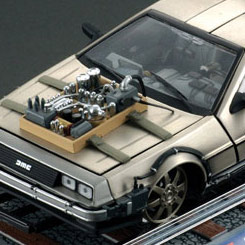 Réplica a escala 1/18 del De Lorean de Regreso al Futuro III (Back to the Future III).